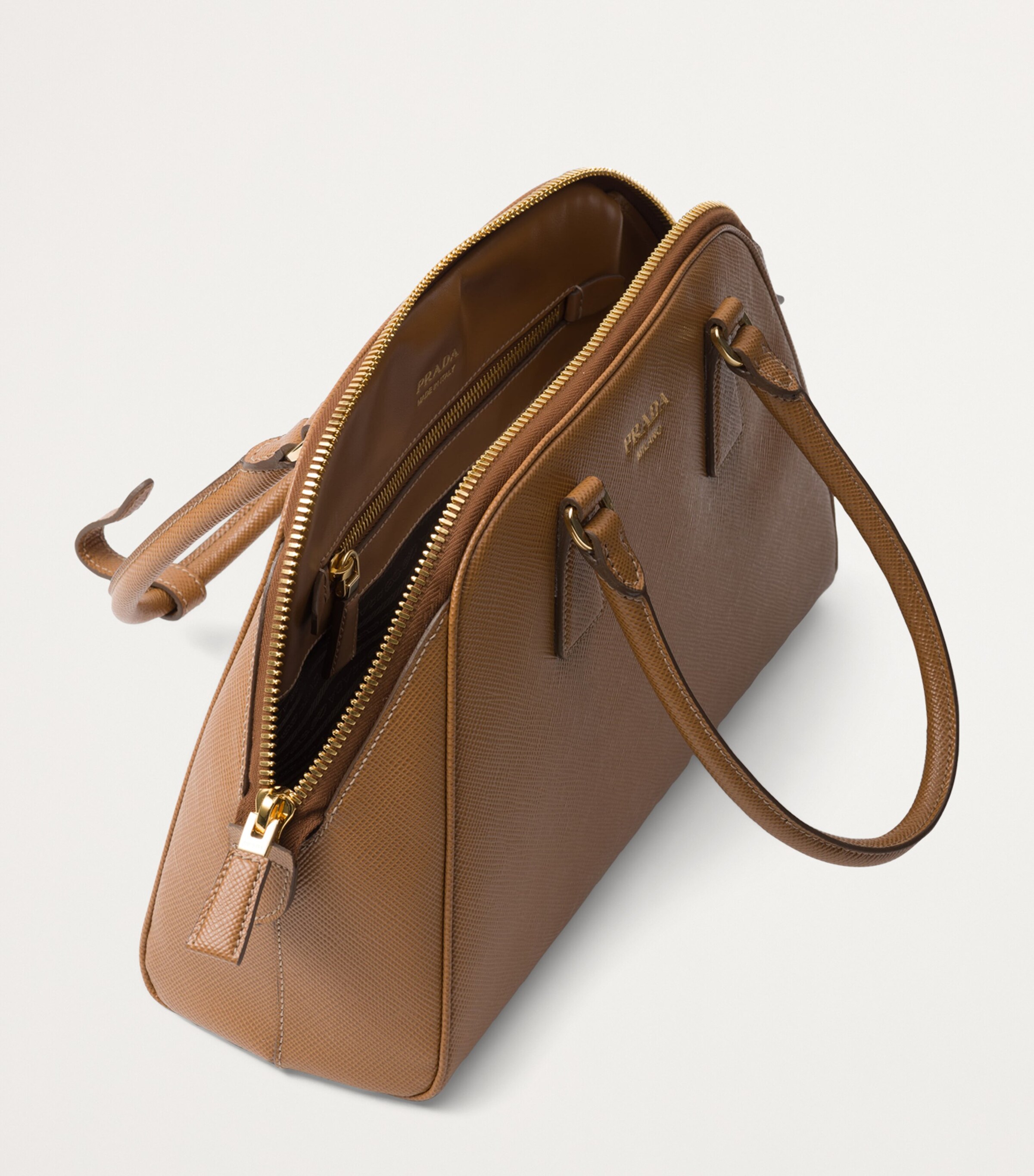 Prada Medium Saffiano Leather Top-Handle Bag Image 4