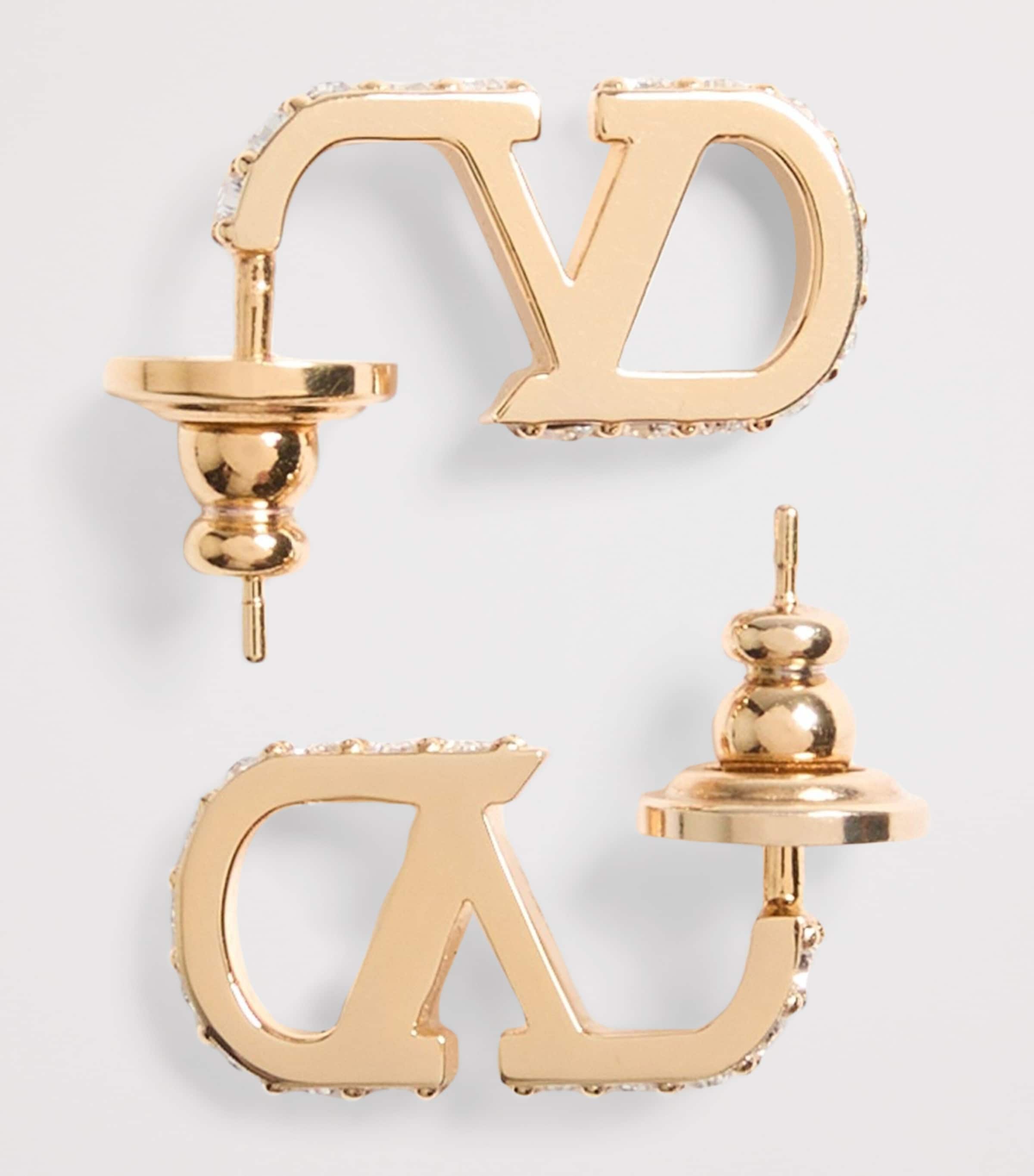Valentino Garavani Small VLogo Signature Hoop Earrings Image 3
