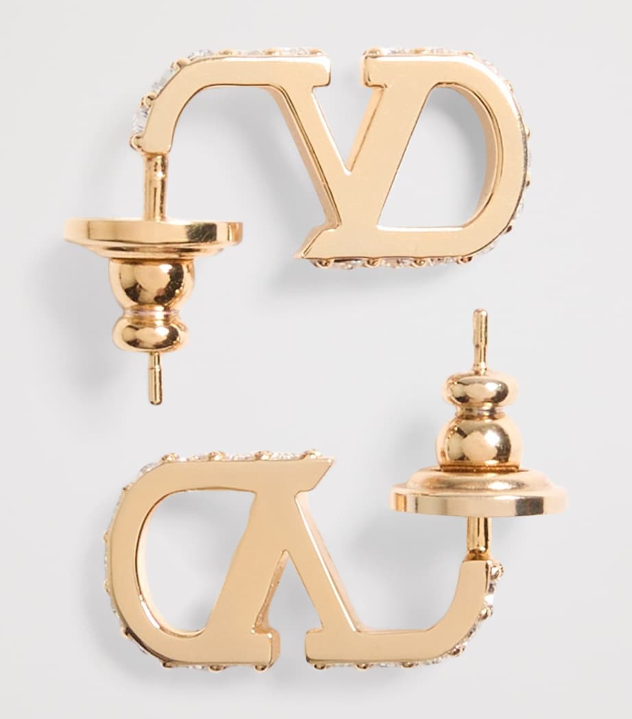 Valentino Garavani Small VLogo Signature Hoop Earrings Image 3