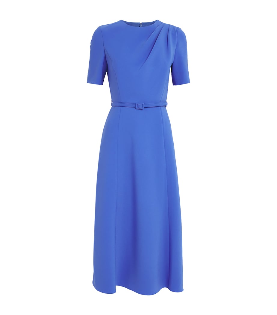 Draped Belted Midi Dress 474 BLUEBELL Image 1