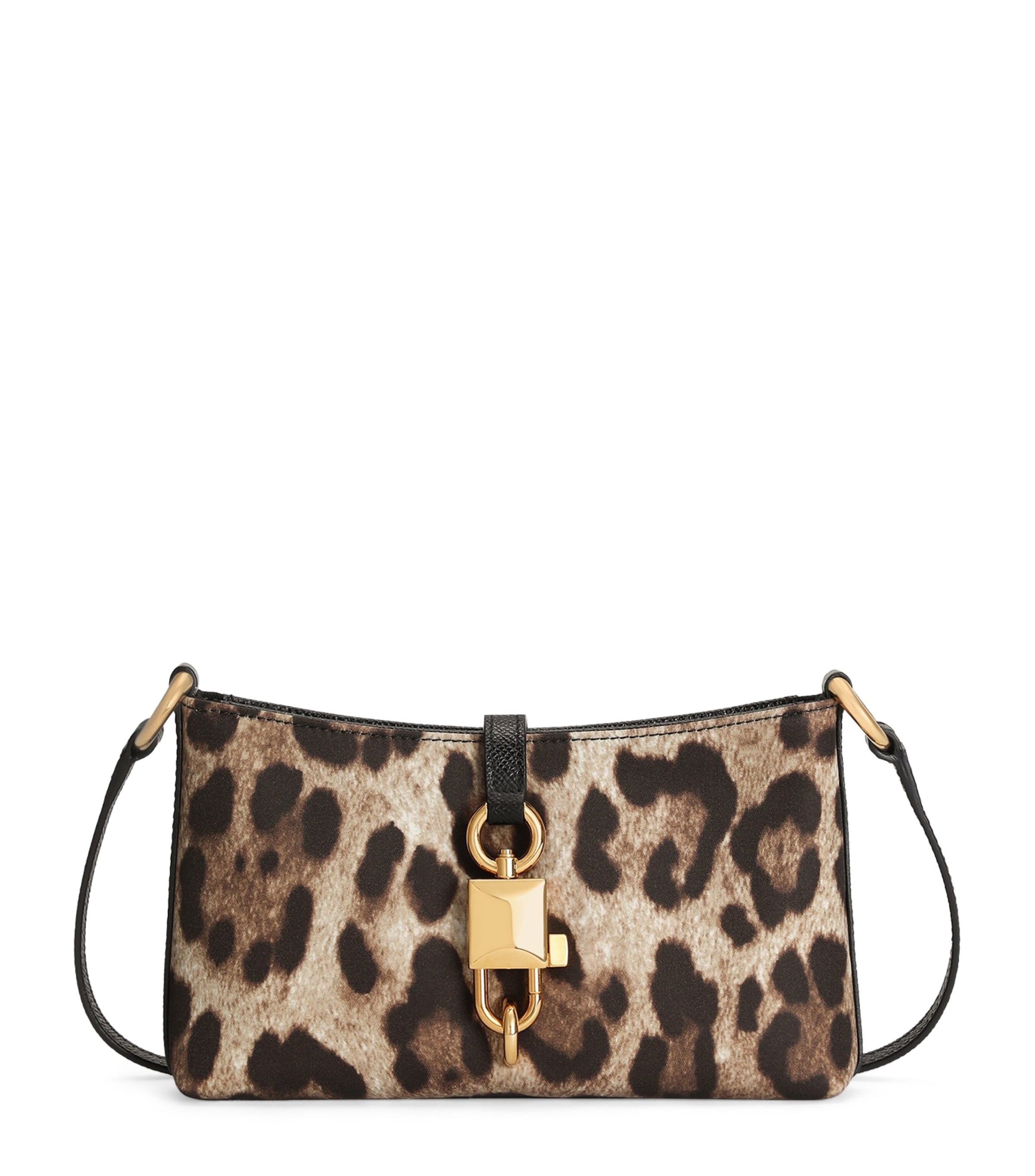 Leopard-Print Lock Shoulder Bag HY13M-LEO NEW Image 1