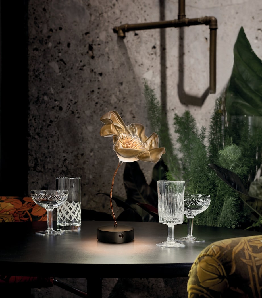 LaFleur Battery Table Lamp GOLD & BLACK Image 8