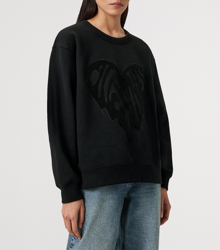 Organic Cotton Piper Sweatshirt BLACK Image 3