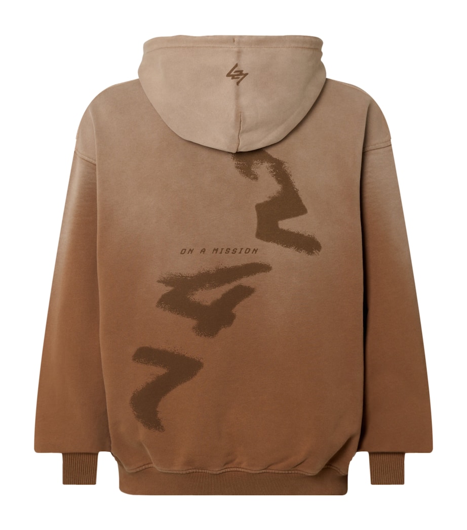 Cotton 247 Motion Oversized Hoodie RUST Image 3