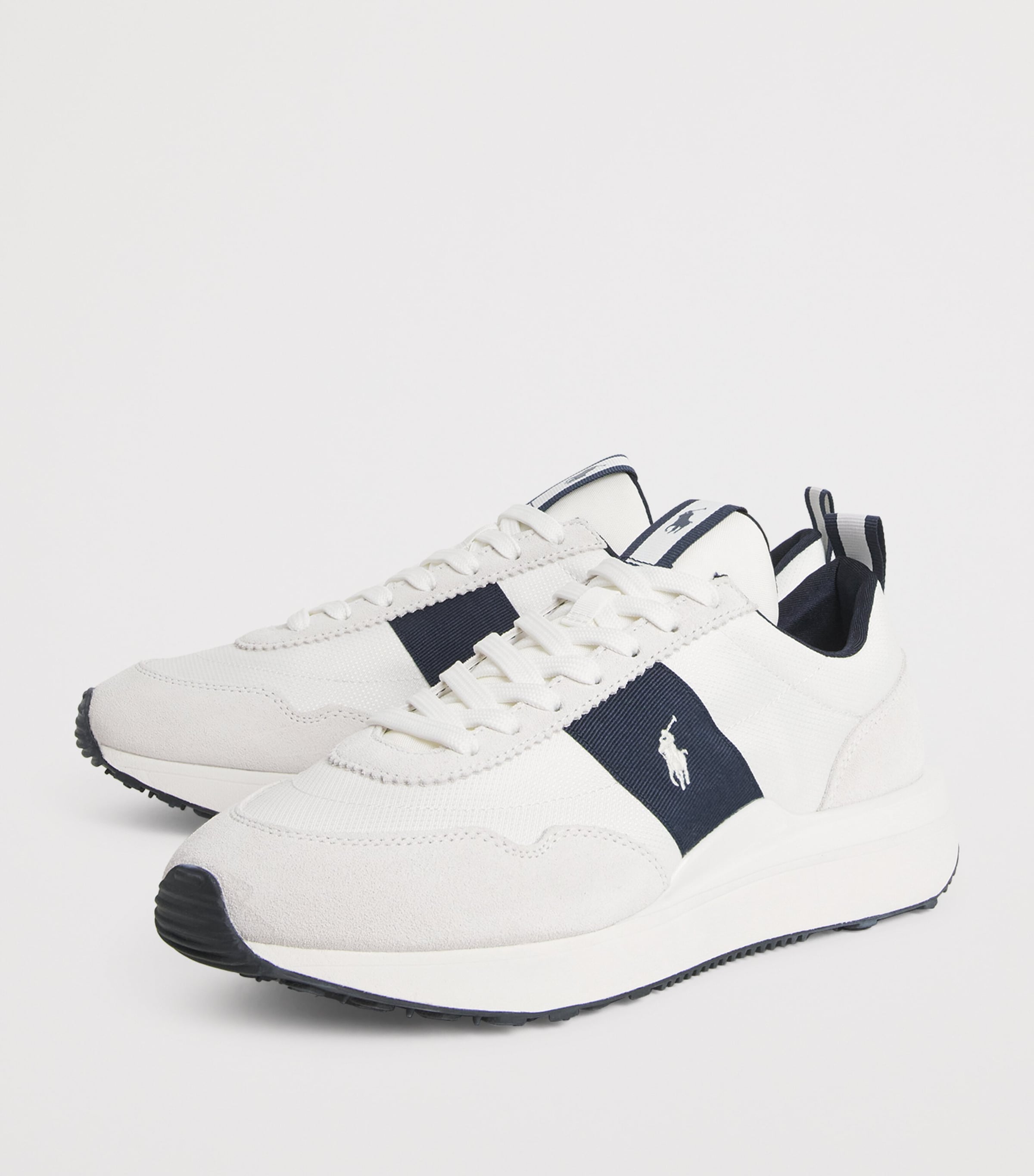 Polo Ralph Lauren Suede Train 89 Sneakers Hntr Nvy/dckwash Wht Image 3
