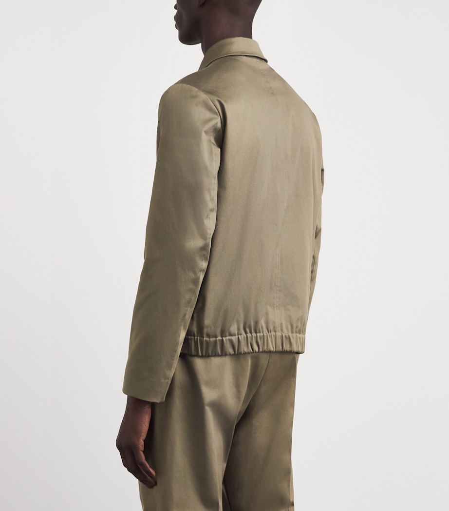 Cotton-Blend Bomber Jacket GREY-74 Image 5