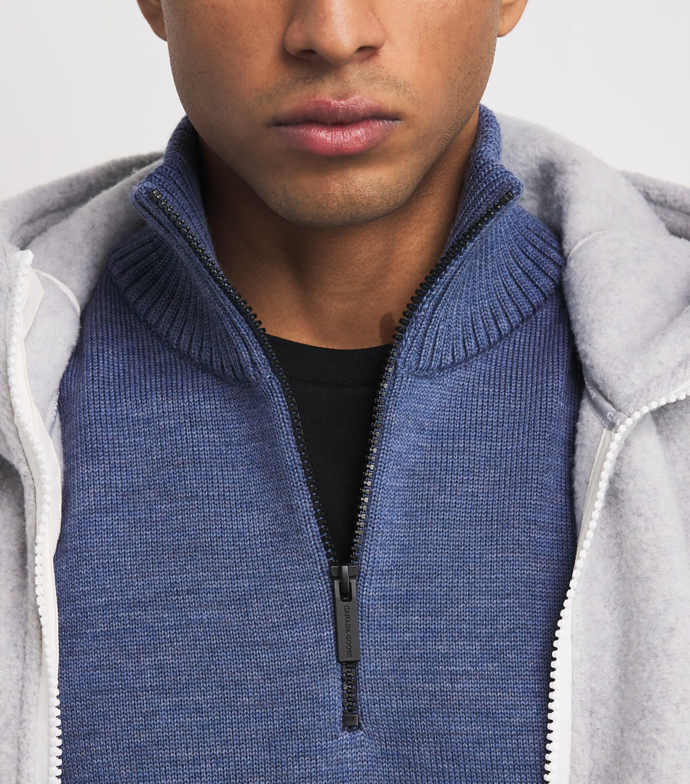 Rosseau Quarter-Zip Sweater OZONE BLUE HTHR 9300 Image 6