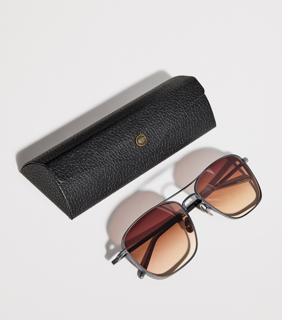 Matsuda Cross-Bar Sunglasses Matte Black Image 4