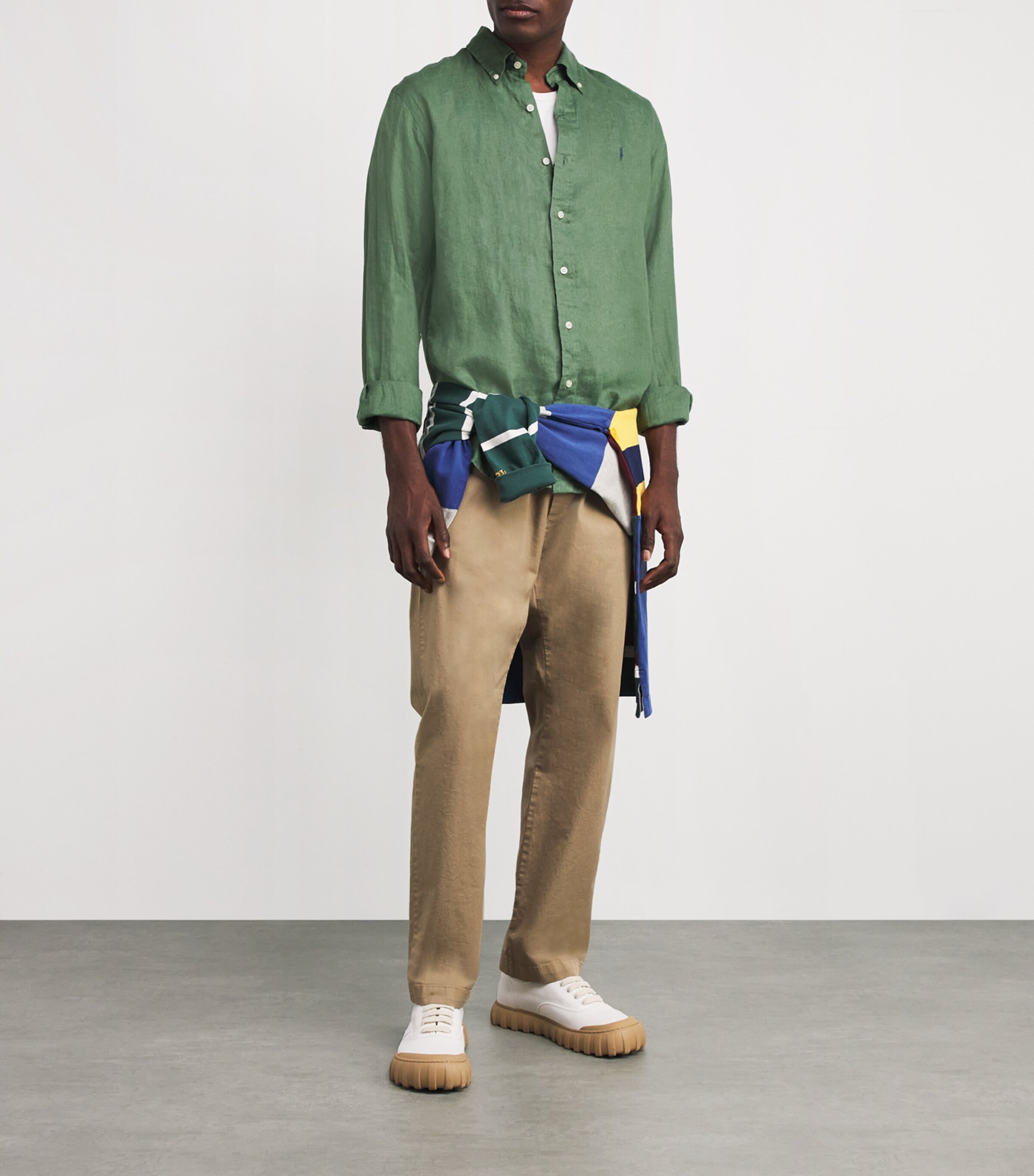 Linen Custom Fit Shirt NATURAL Image 2