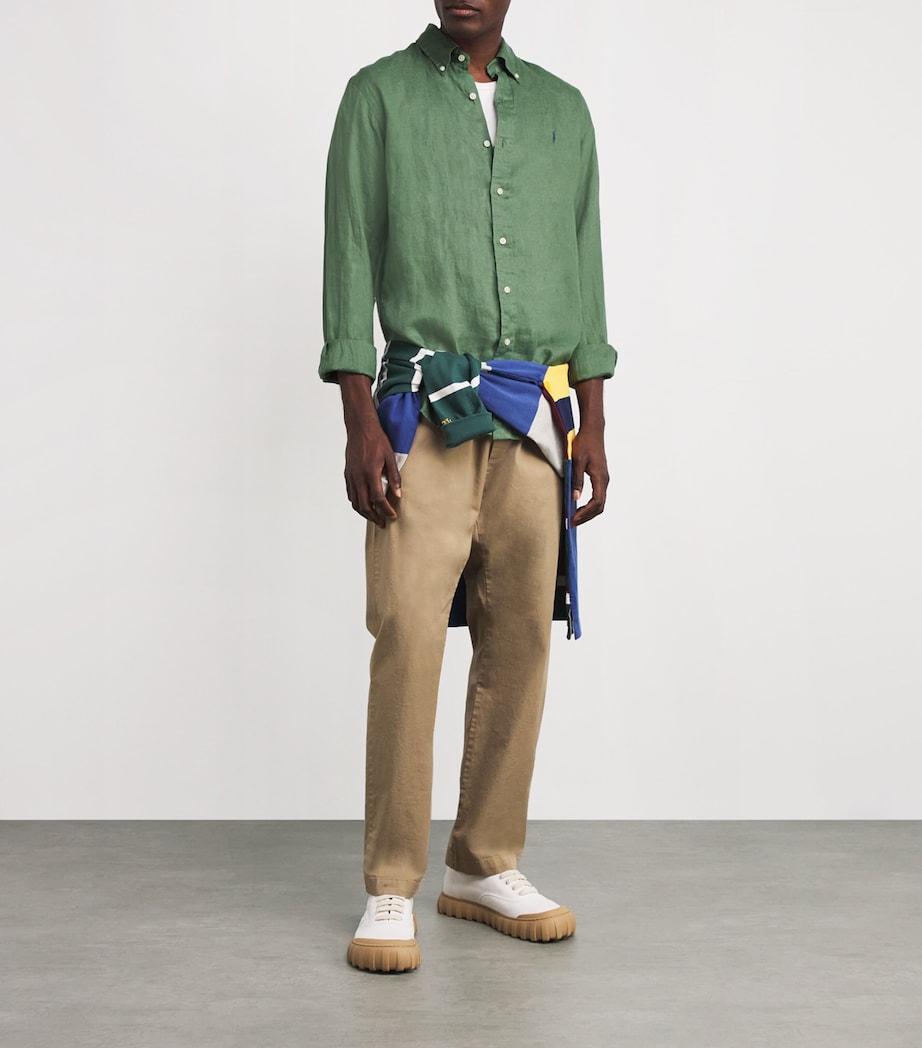 Linen Custom Fit Shirt NATURAL Image 2