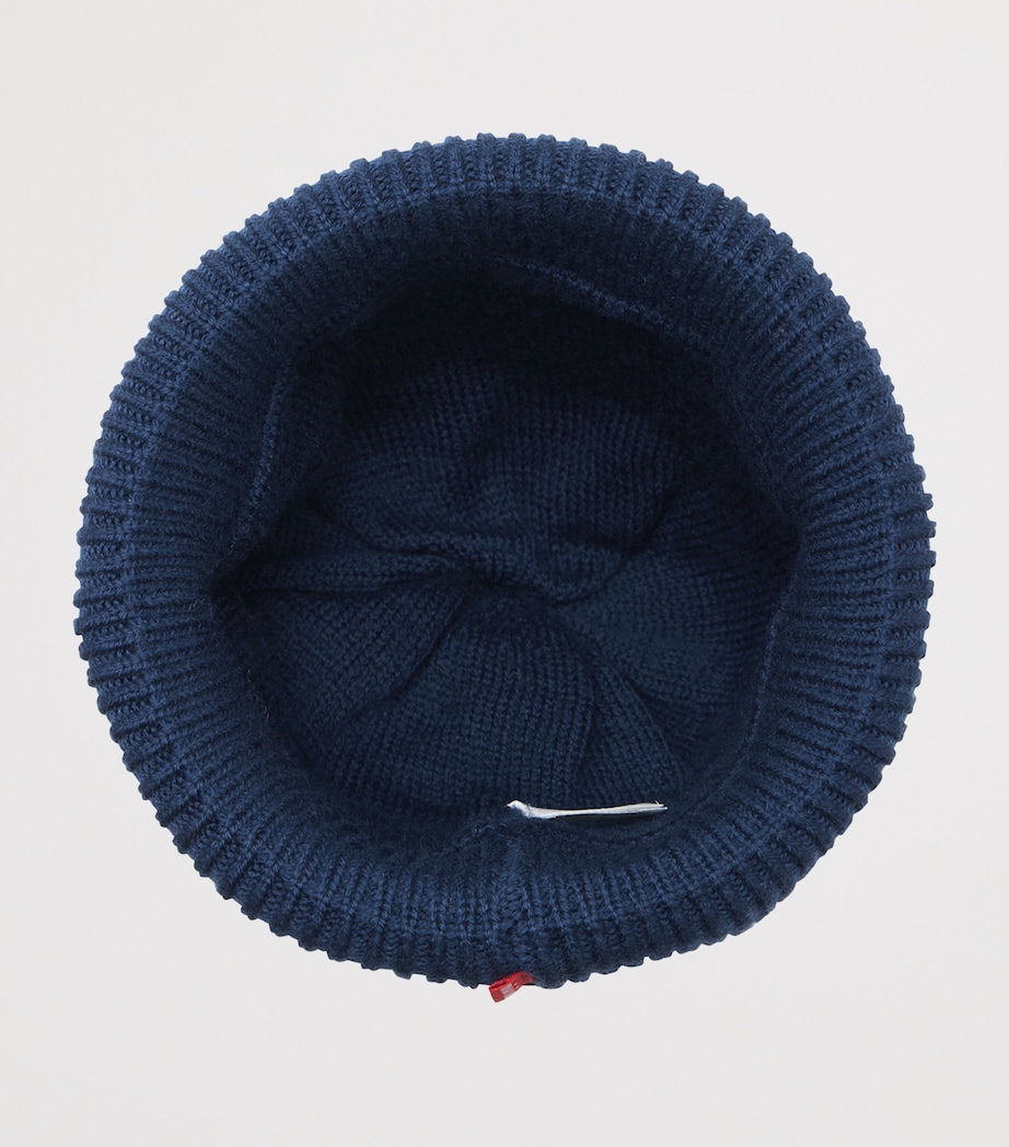 Wool-Blend Pom-Pom Beanie Hat 3 Image 3