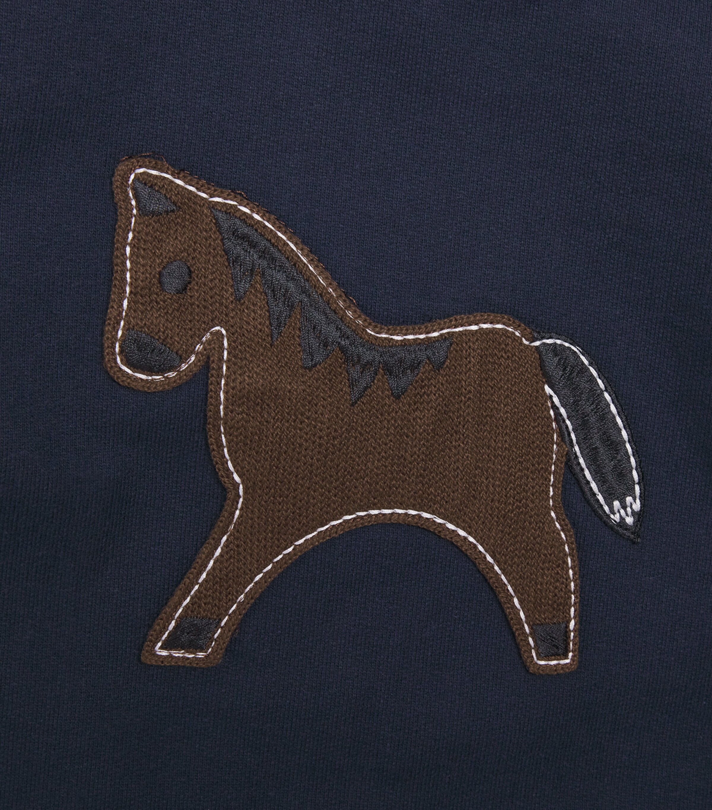 Thom Browne Kids Cotton Horse Sweatshirt (2-12 Years) Navy Image 3