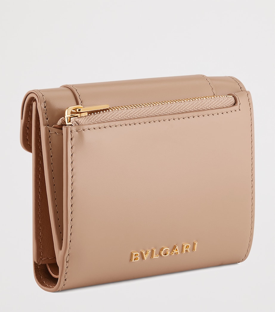 Bvlgari Leather Serpenti Forever Compact Wallet Beige Medium Image 2