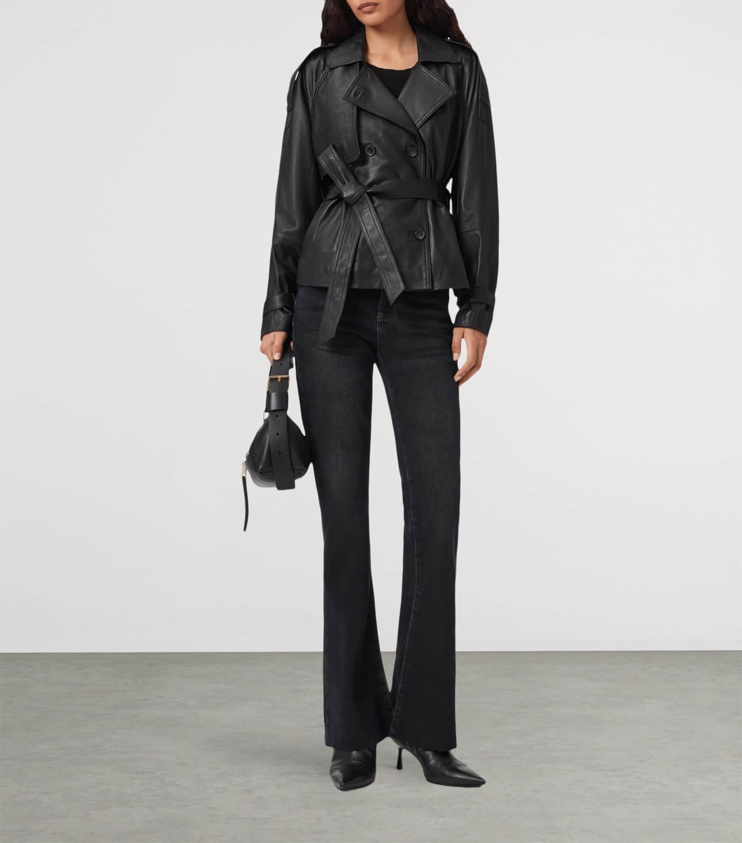 Maisie Flared Jeans BLUE BLACK Image 3