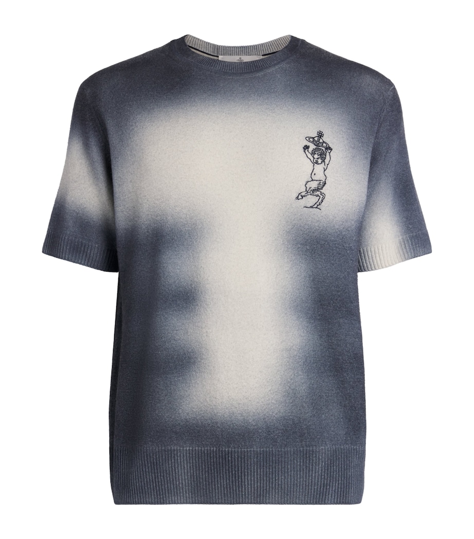 Wool-Cashmere Bizet T-Shirt K410 BLUE/WHITE Image 1