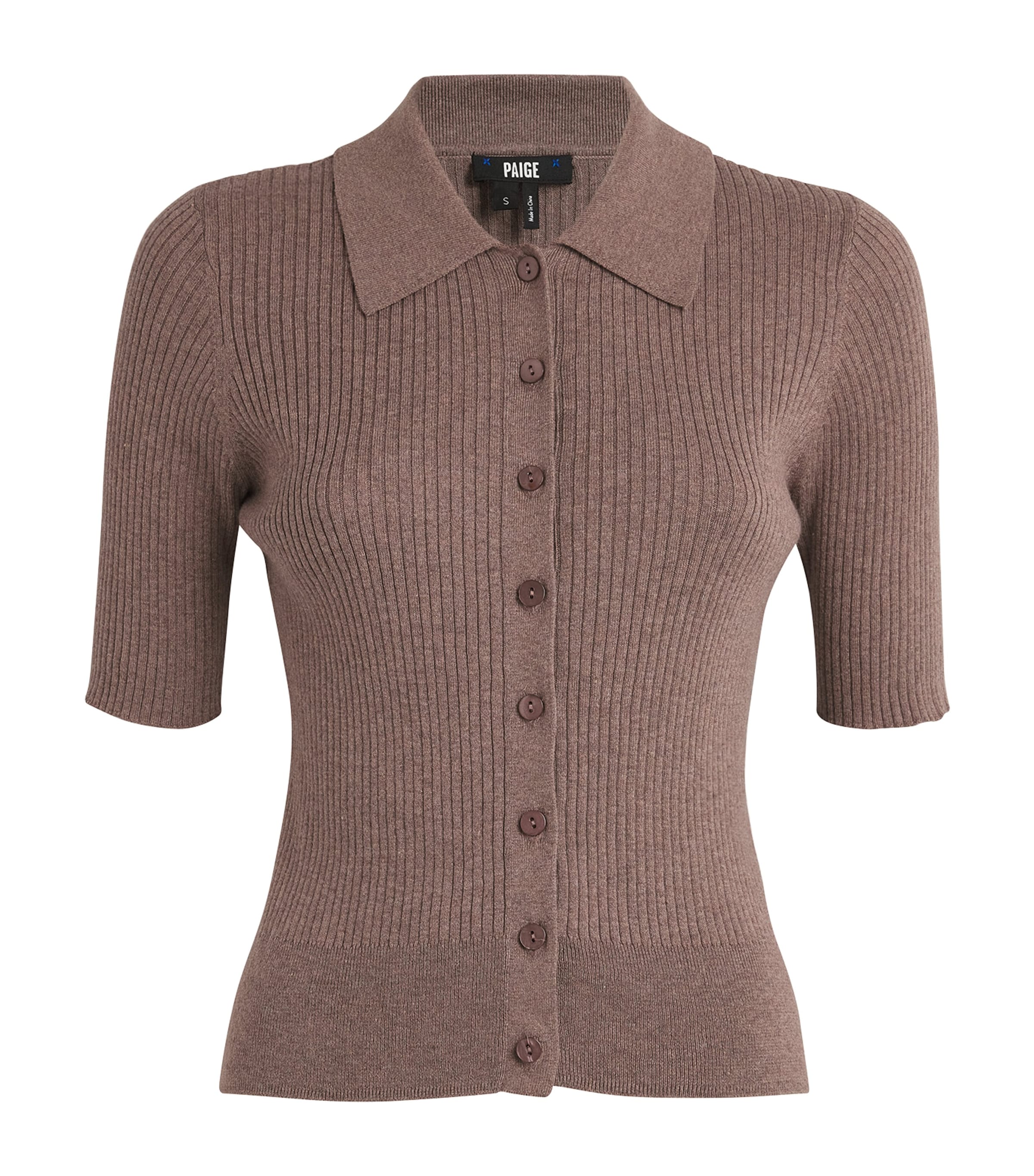 Shop Paige Organic Cotton-blend Lianne Sweater In Brown