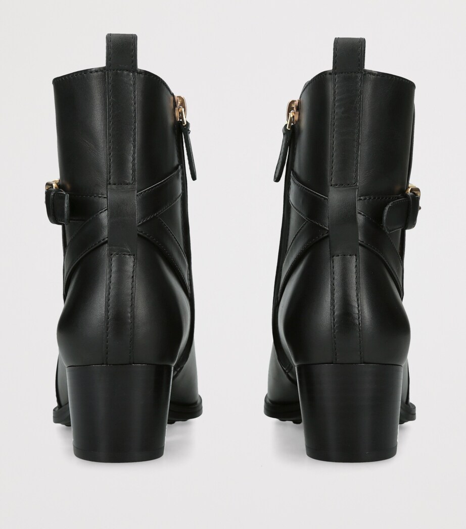 Tod's Leather Gomma Ankle Boots Black Image 2
