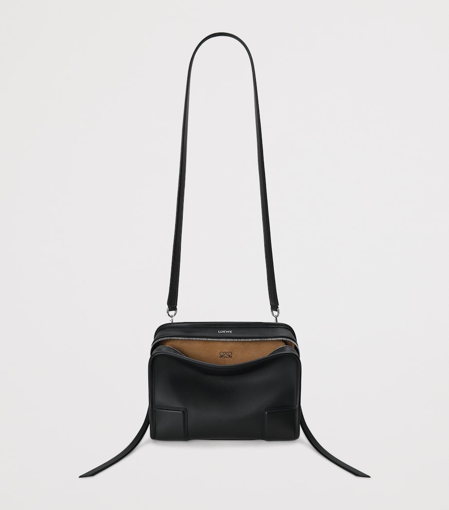 LOEWE Small Leather Amazona 180 Top-Handle Bag Black Image 11