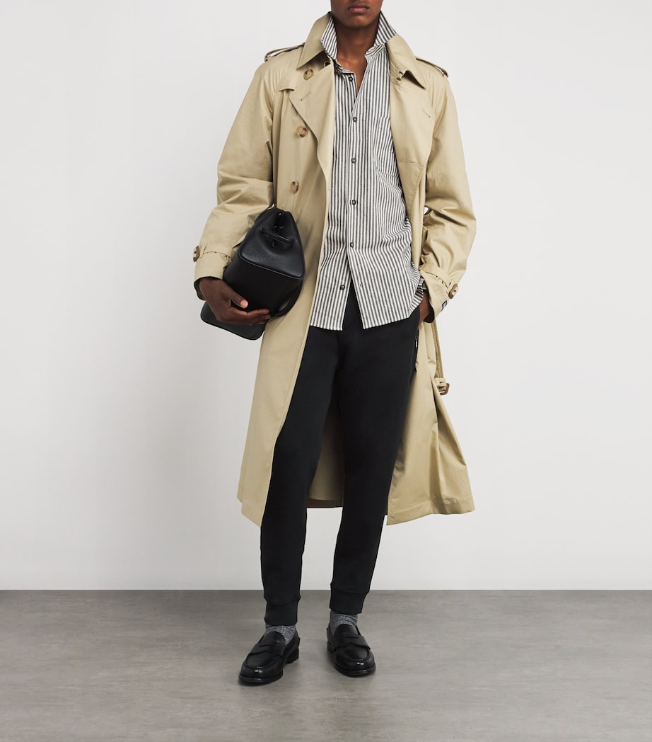 Cotton-Blend Polo Pony Sweatpants BLACK Image 2