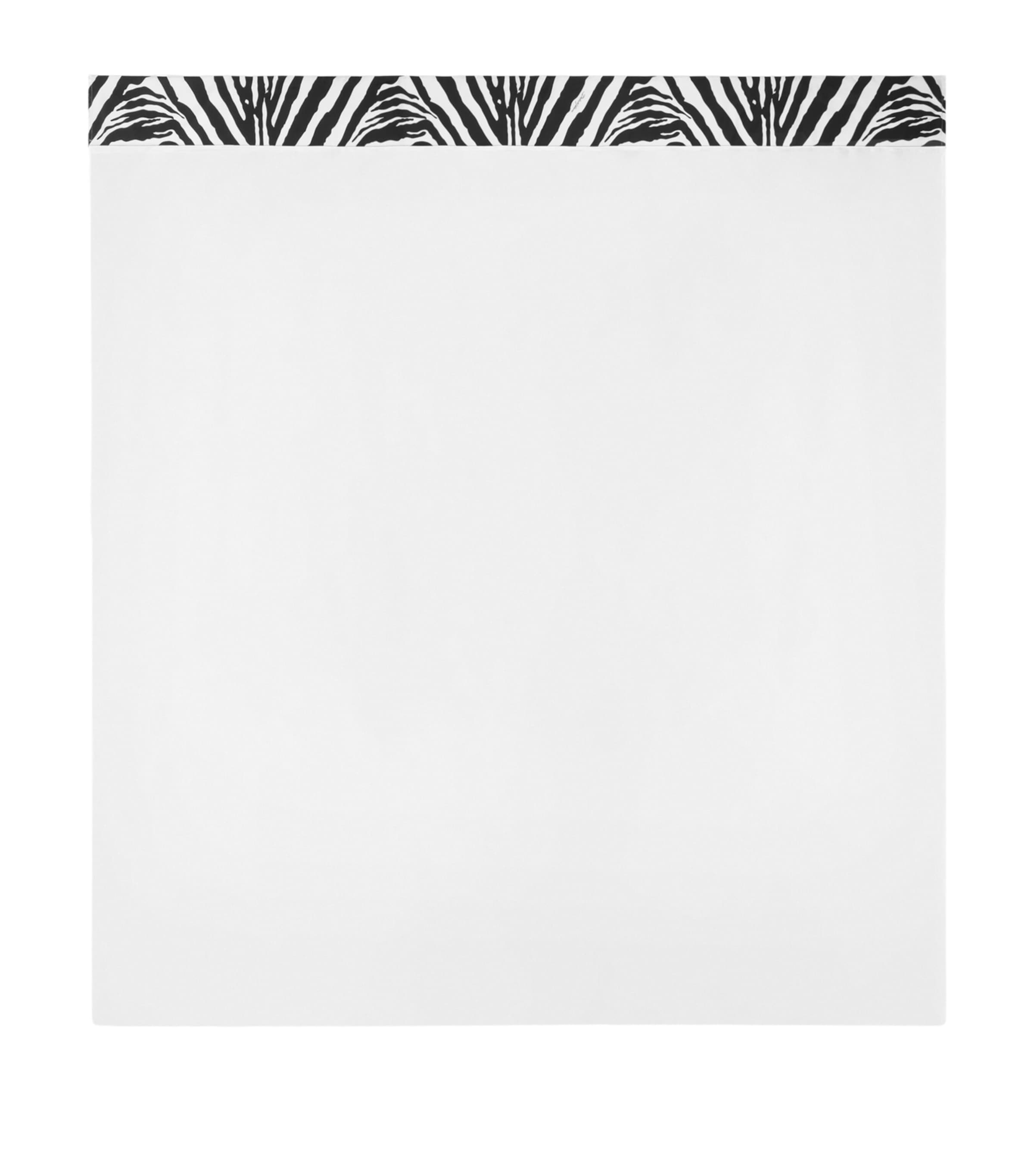 Dolce&Gabbana Casa Cotton Zebra King Flat Sheet (260cm x 280cm) Bianco/zebra Image 1