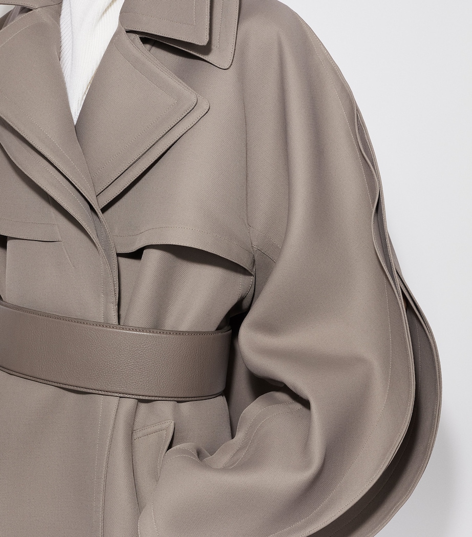 Wool-Blend Trench Coat TAUPE Image 6