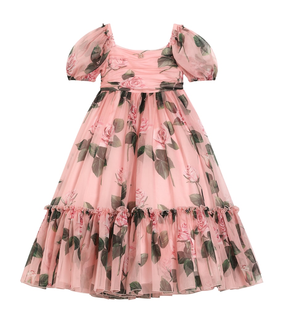 Silk-Blend Floral Dress (8-12+ Years) HF5IZ-ROSE Image 1