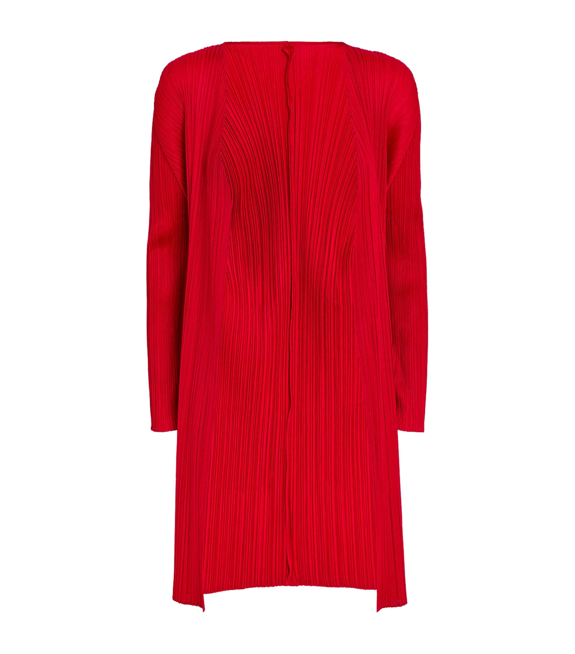 Pleats Please Issey Miyake Basics Long Cardigan Image 1