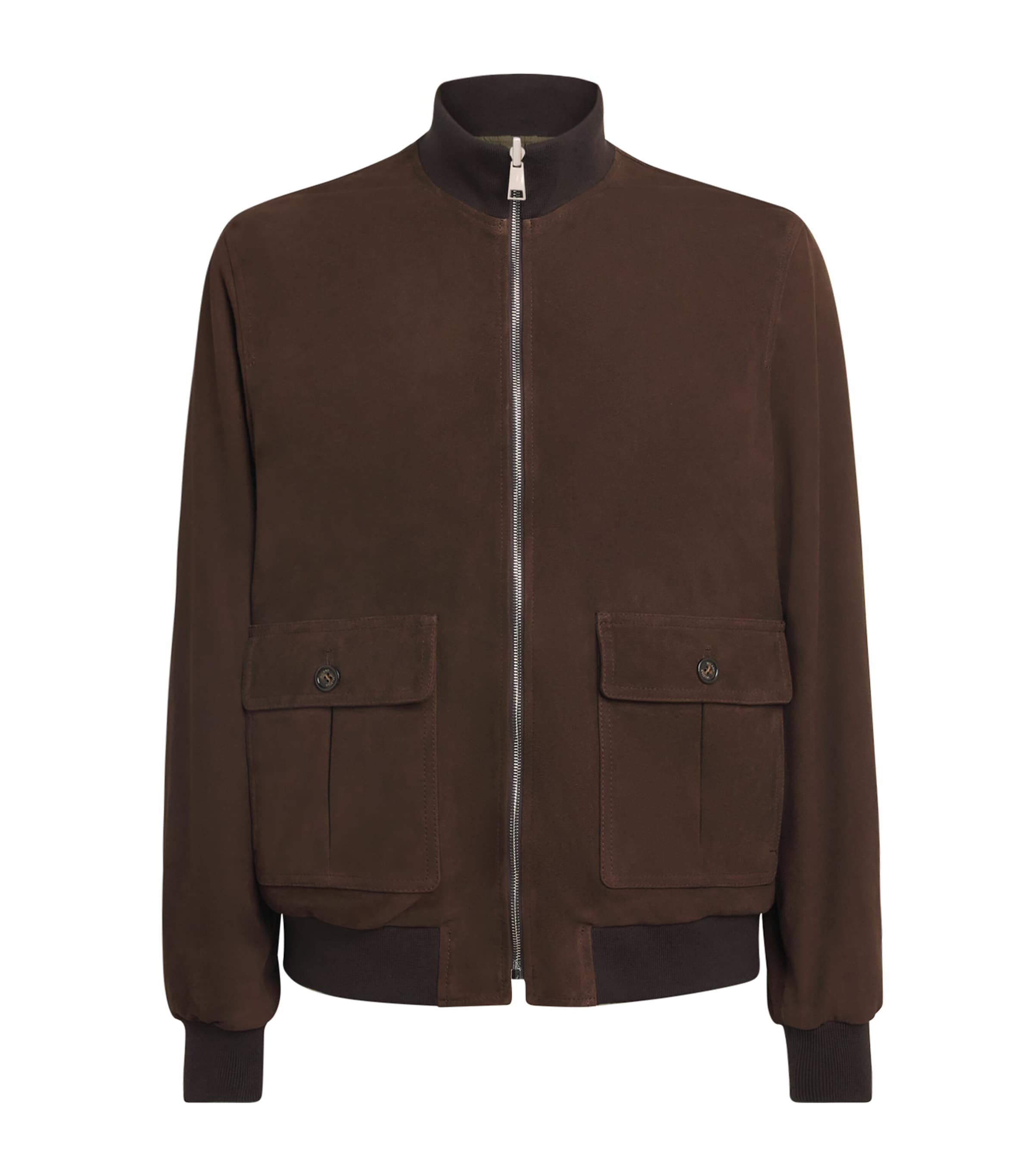 Valstar Brown Suede Valstarino Reversible Bomber Jacket | Harrods UK