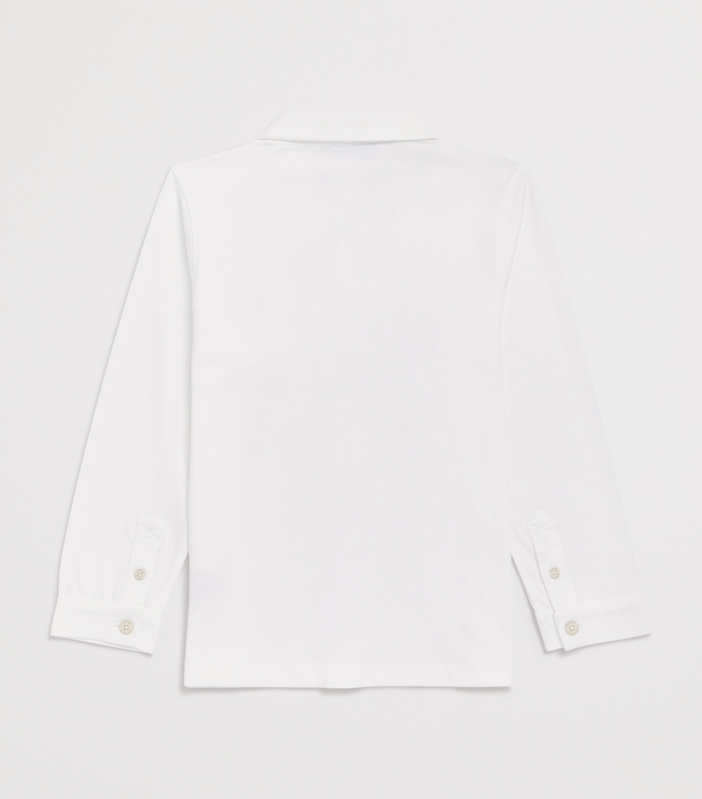 Cotton Logo-Embroidered Shirt (5-12 Years) 13 NACRE Image 2