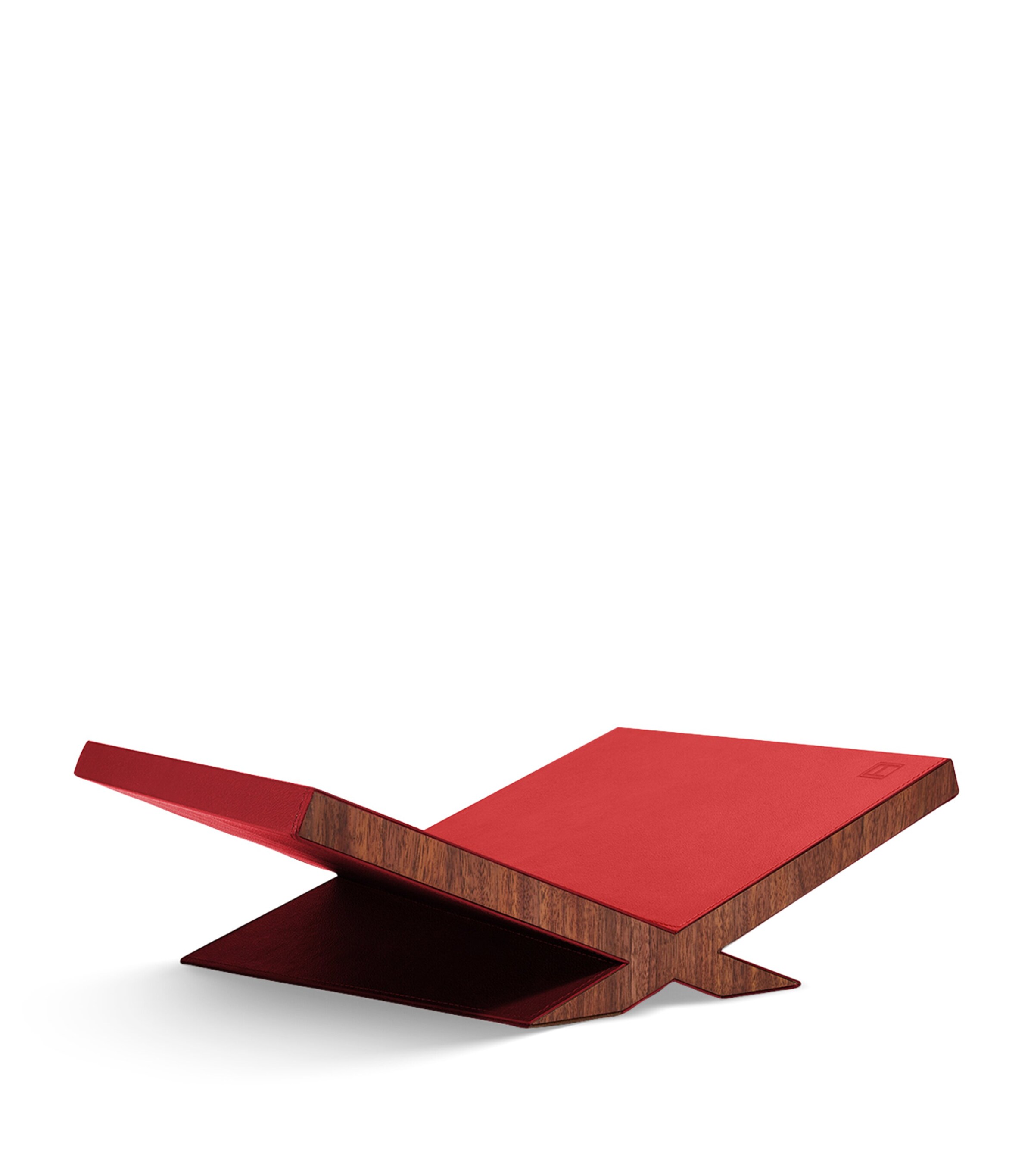 Walnut-Leather Culture Bookstand RED Image 3