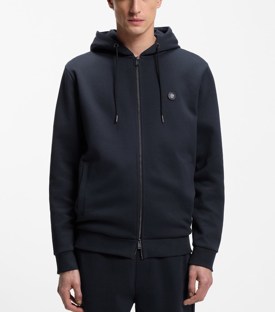 BOSS Mens Cotton-Blend Hoodie Image 2