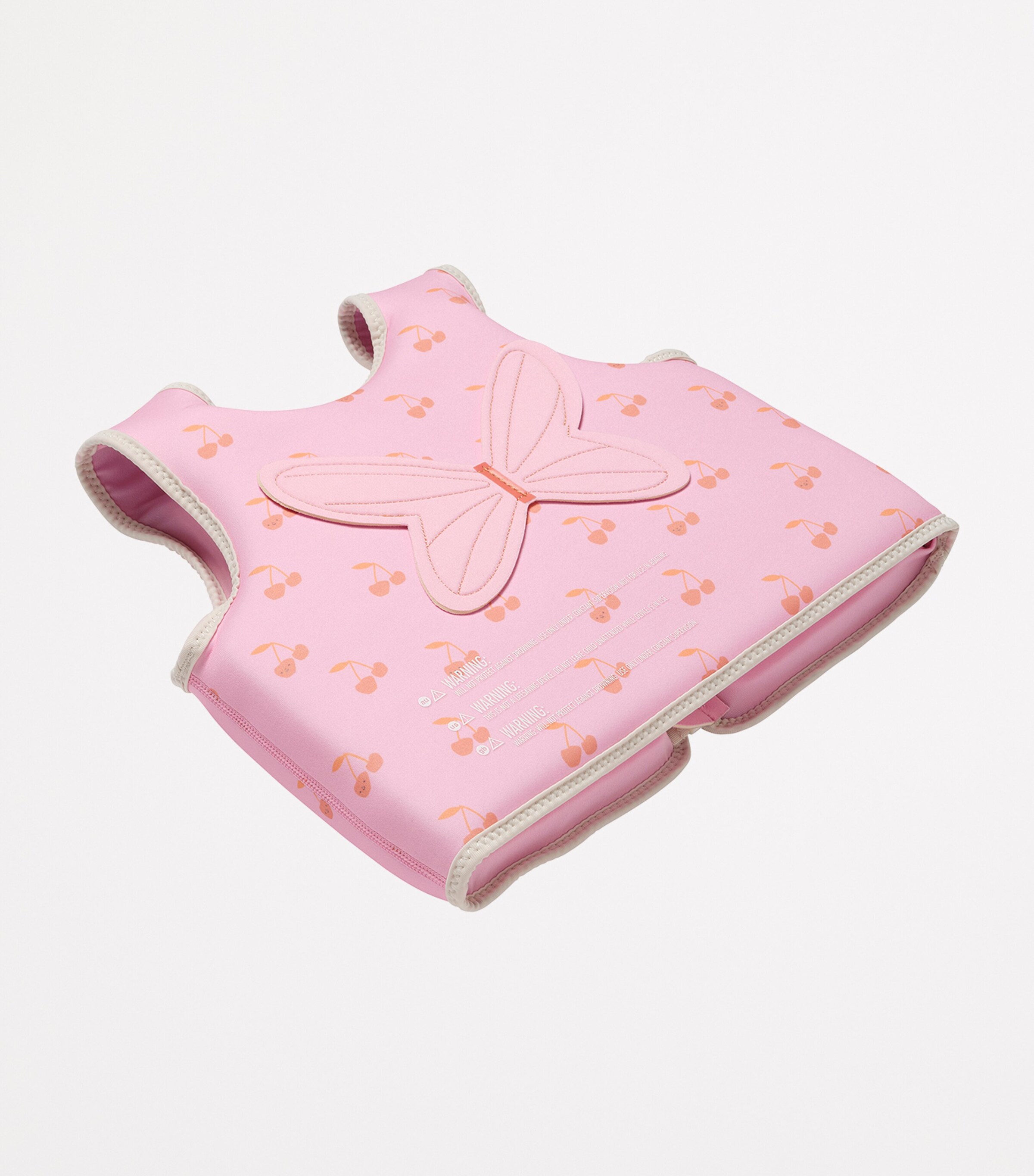 Cherry Print Swimming Vest (3-6 Years) COTTON CANDY Image 6