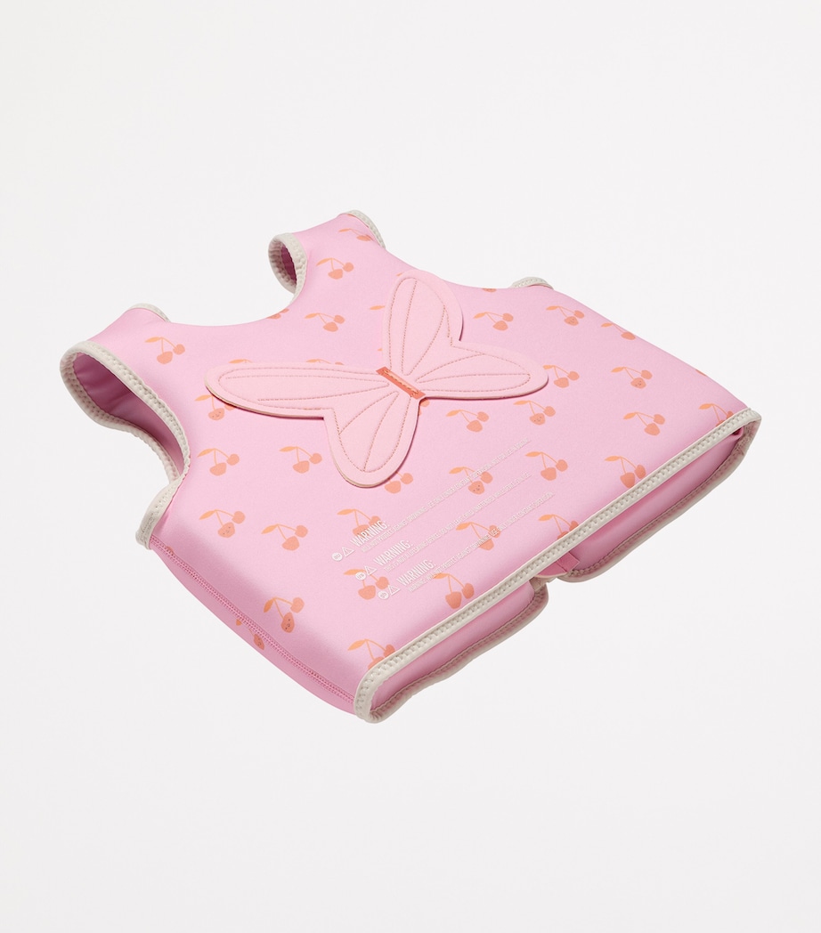 Cherry Print Swimming Vest (3-6 Years) COTTON CANDY Image 6
