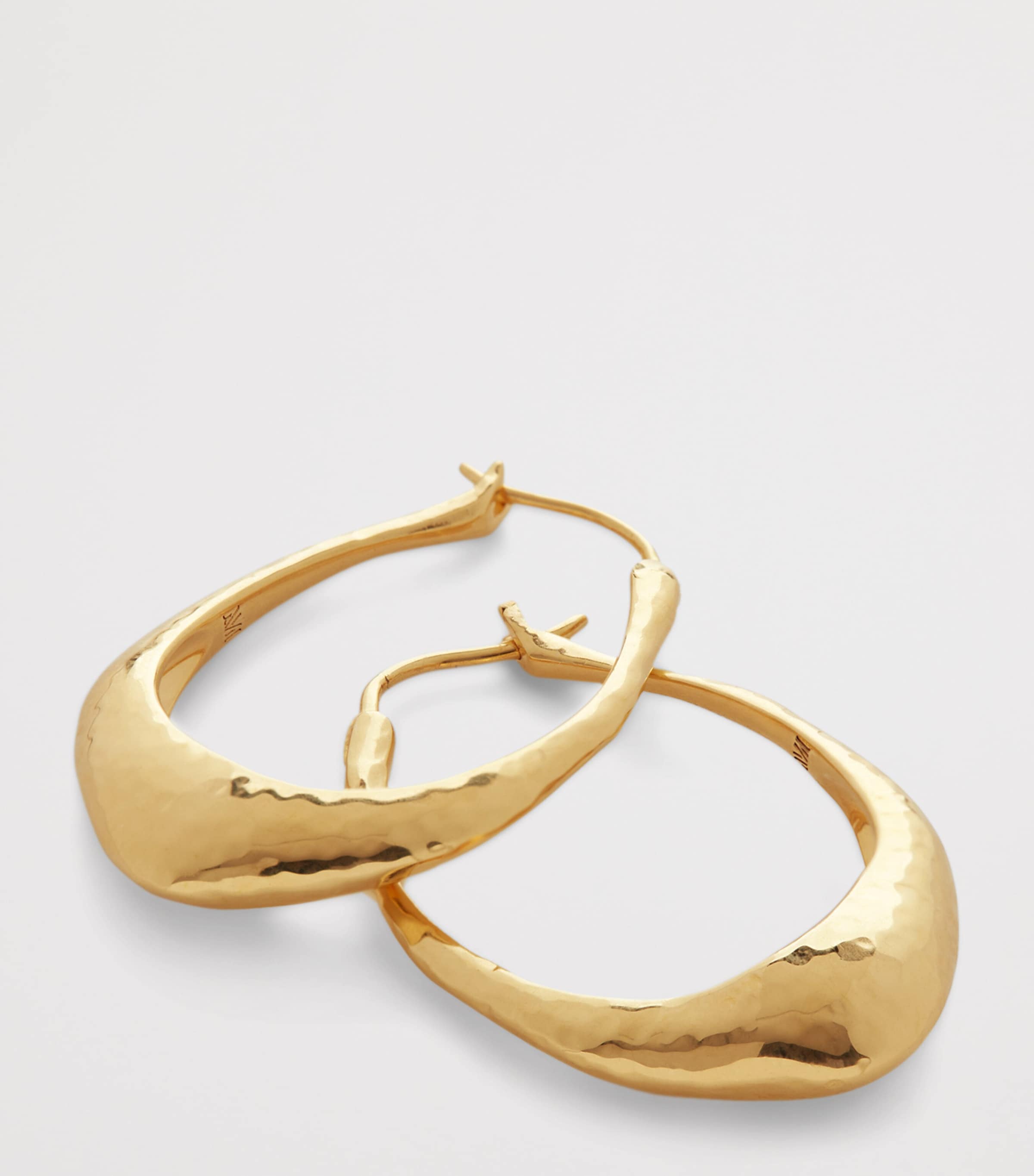 Medium Gold Vermeil Deia Hoop Earrings 18K GOLD VERMEIL Image 3