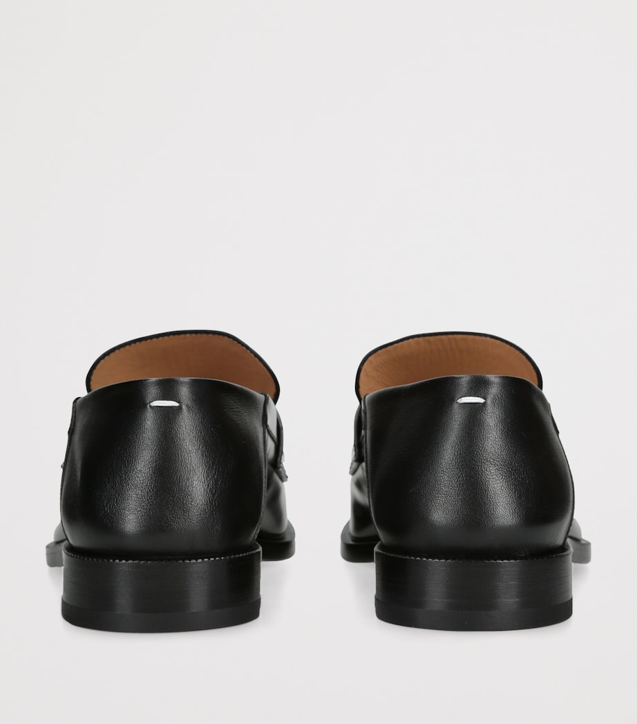 Leather Tabi Loafers BLACK Image 2