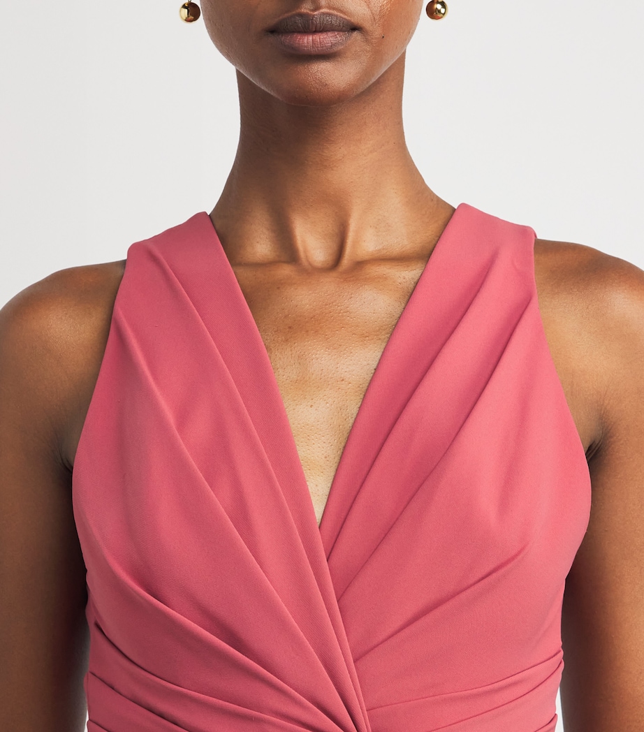 V-Neck Criss-Cross Gown 181635 SLATE ROSE Image 6