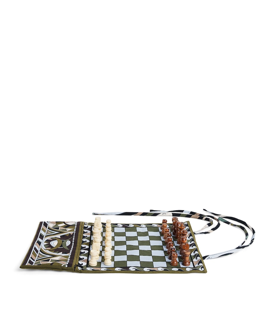 PUCCI Vivara Print Travel Chess Set Image 1