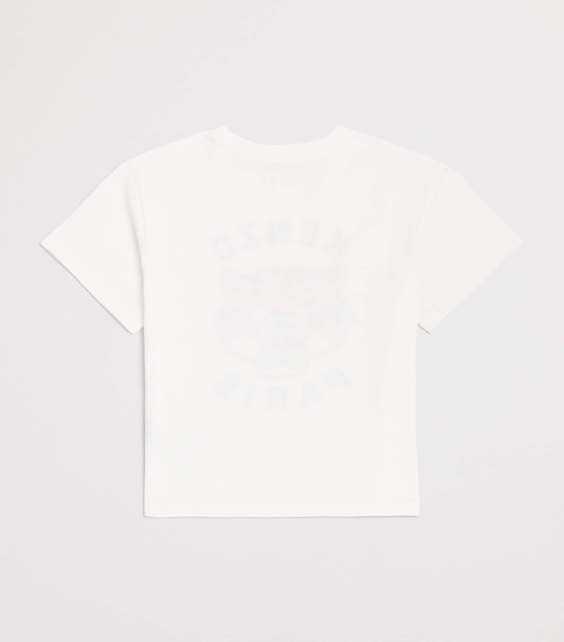 Kenzo Kids Cotton Tiger T-Shirt (2-14 Years) Offwhite Image 2