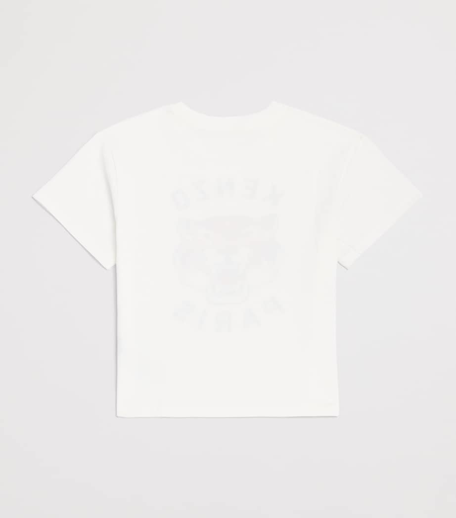 Kenzo Kids Cotton Tiger T-Shirt (2-14 Years) Offwhite Image 2