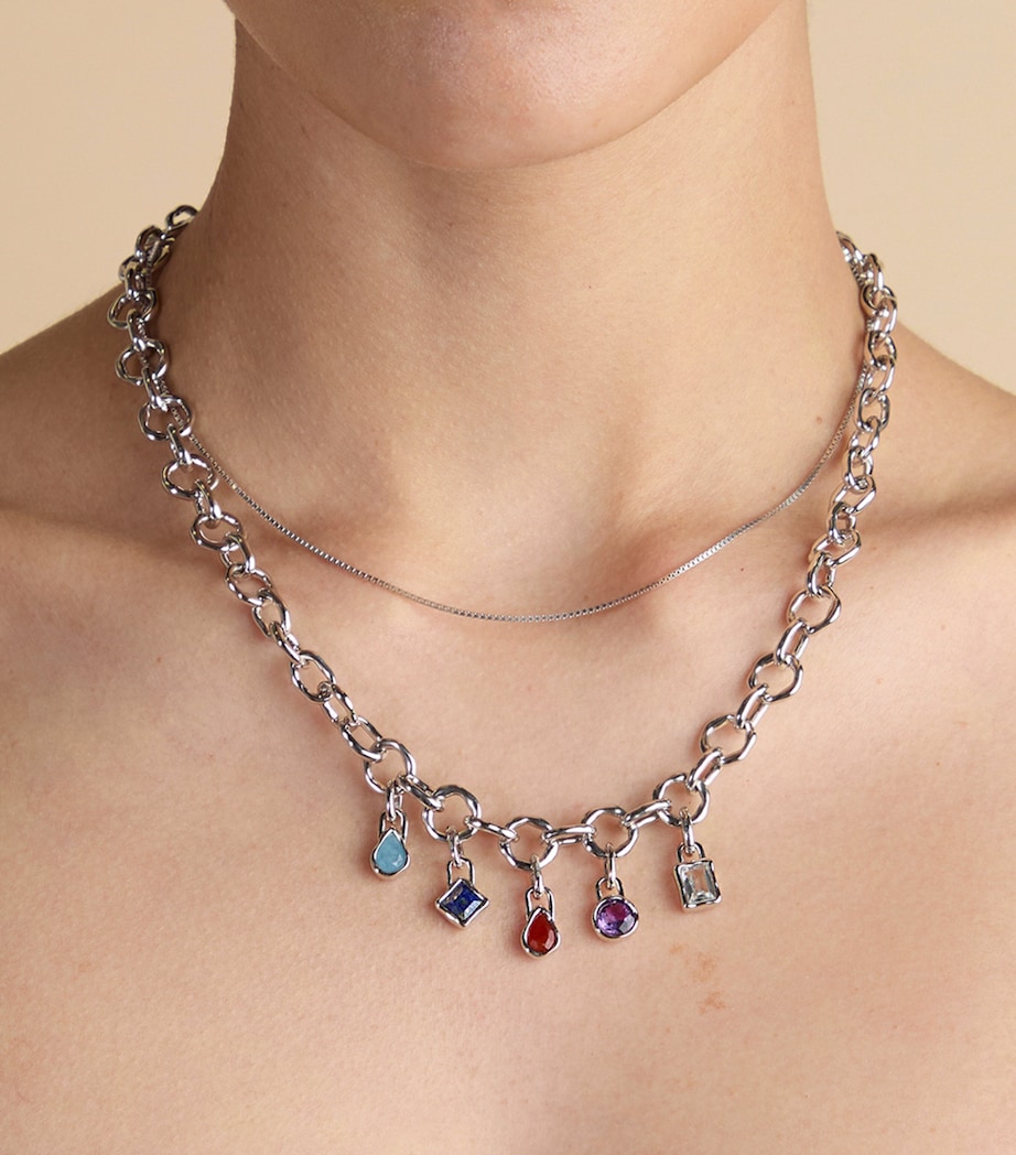 Gold-Plated July Birthstone Charm SILVER Image 2