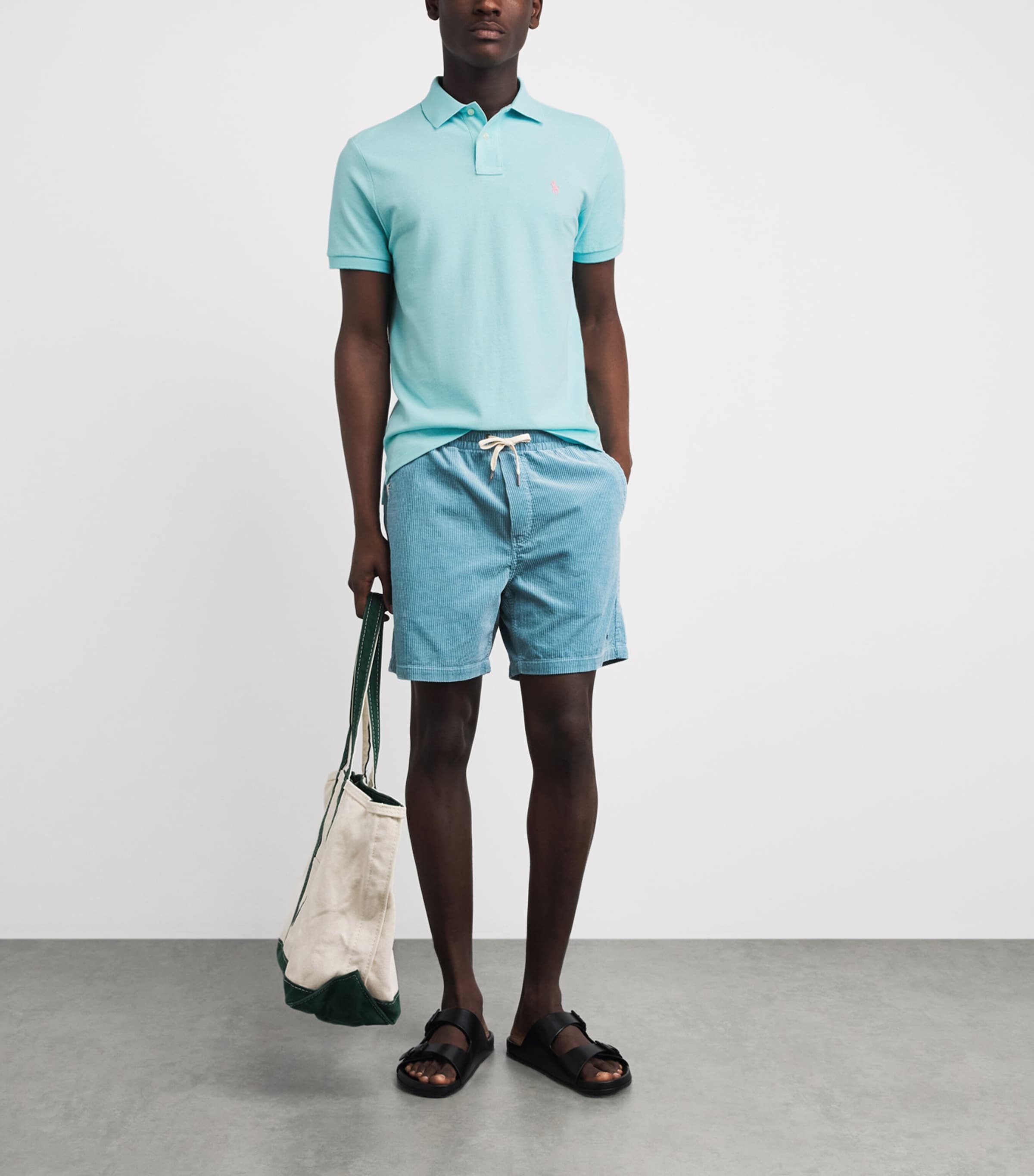 Polo Ralph Lauren Mens Cotton Mesh Custom-Fit Polo Shirt New Image 2