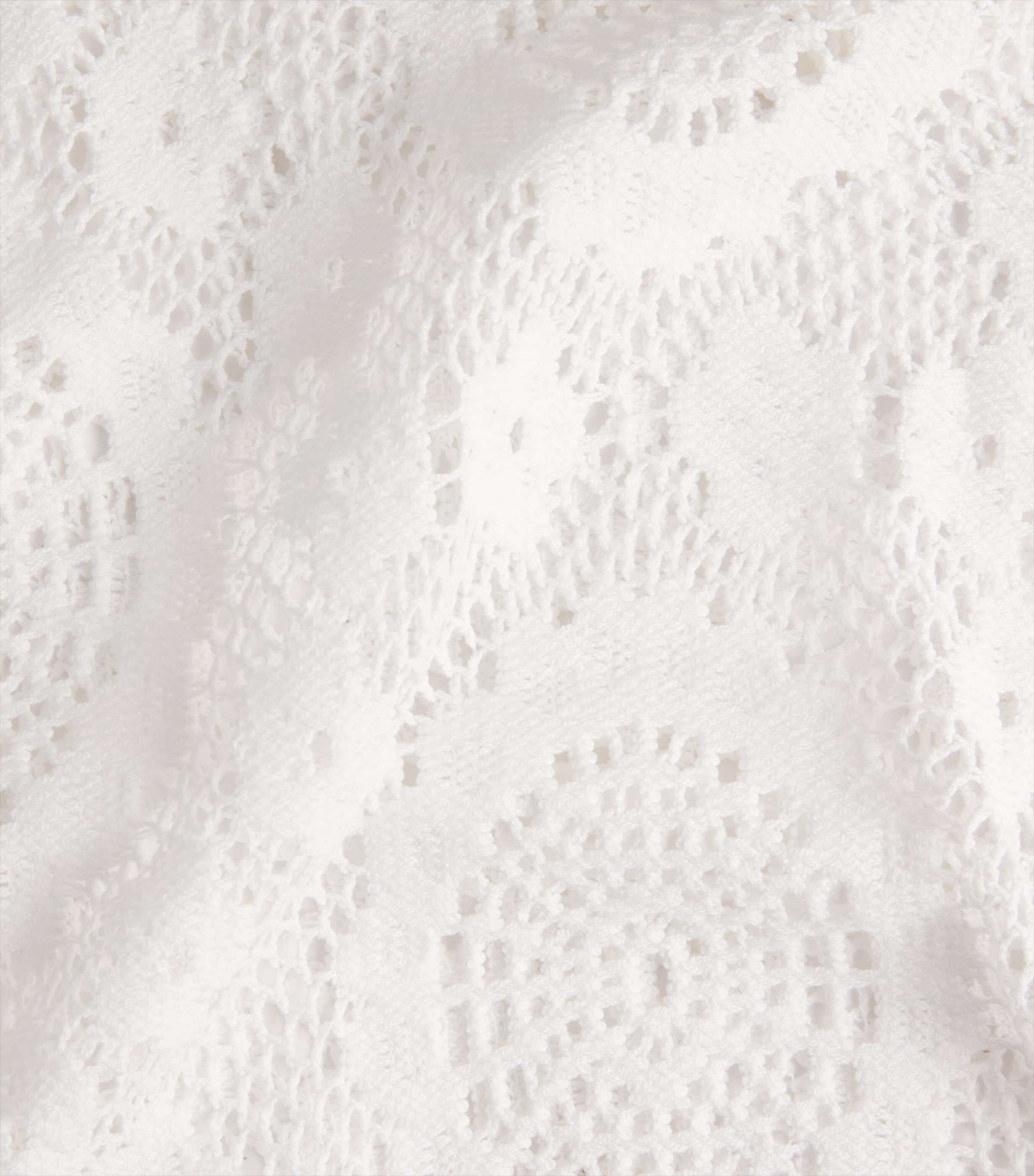 Lace Lidie Crop Top WHITE Image 5