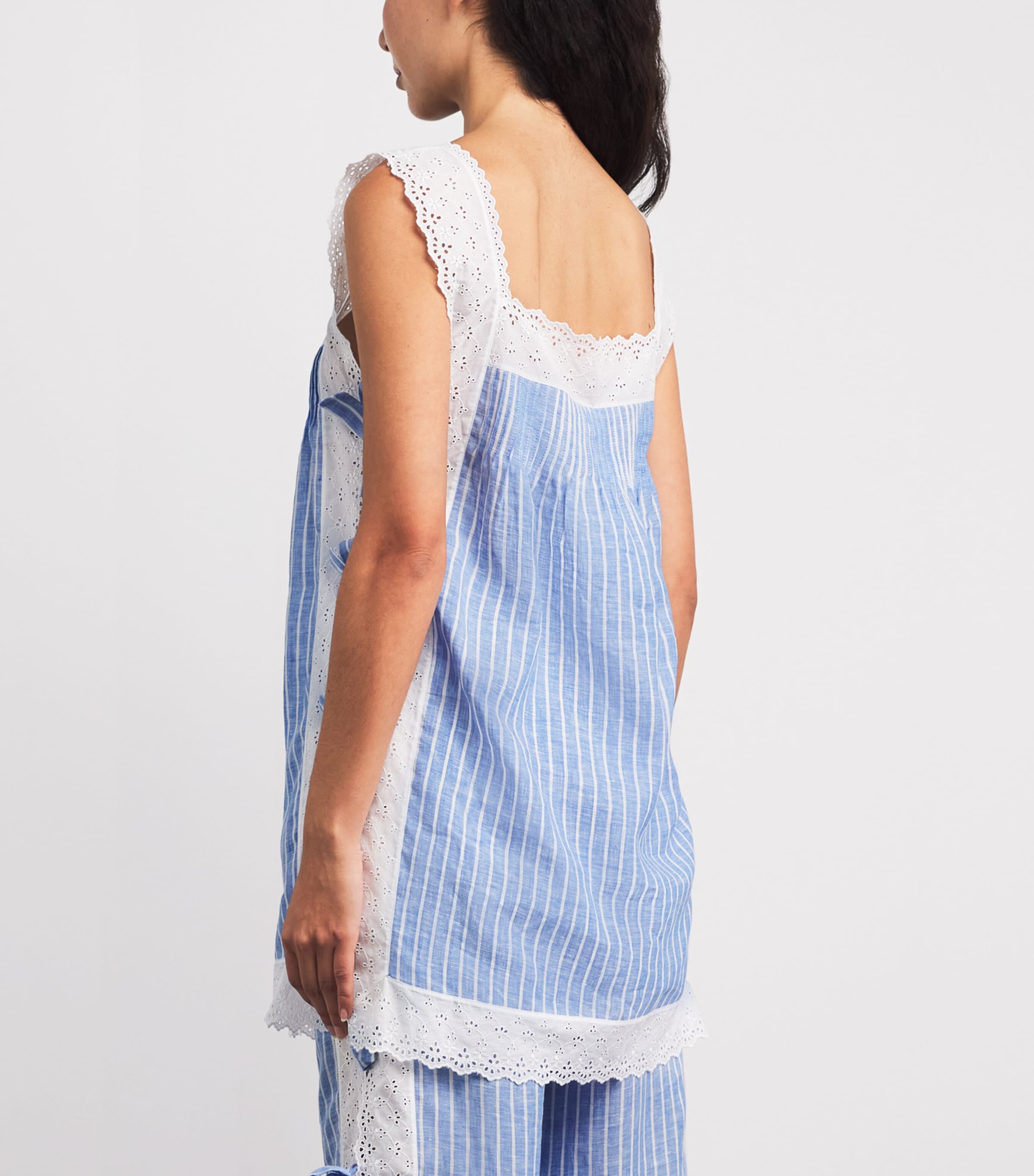 Loretta Caponi Womens Linen Fiocchini Top Porto Giunco Image 5