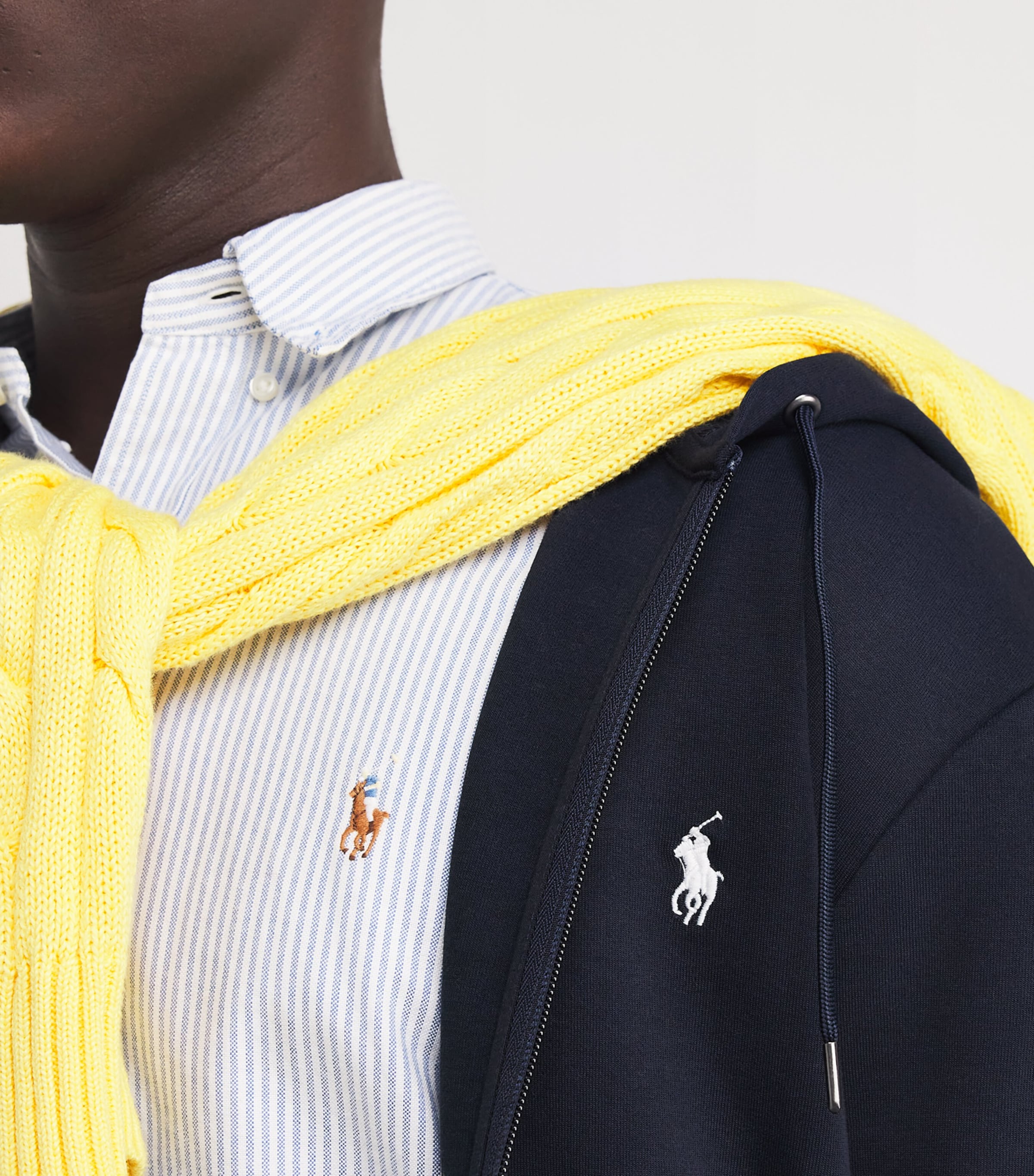 Polo Ralph Lauren Mens Polo Pony Zip-Up Hoodie Aviator Navy Image 6