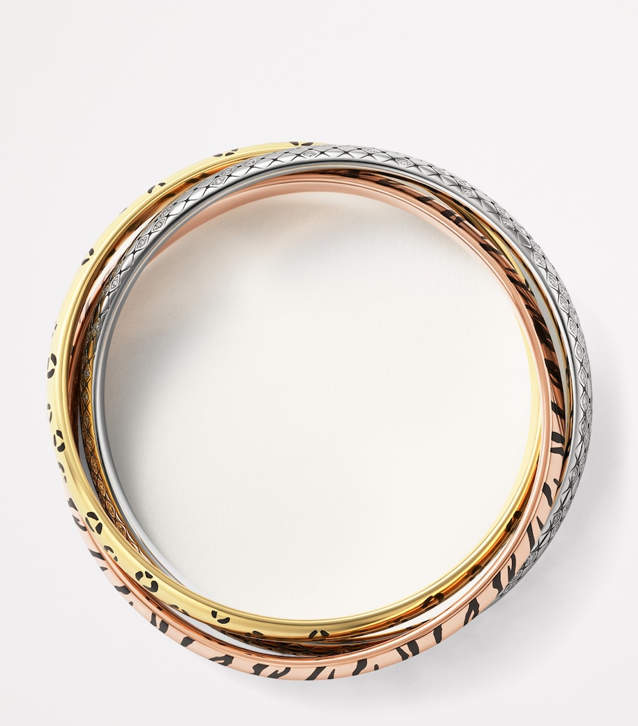 Mixed Gold and Diamond Wild Ones Trinity Bracelet MULTI Image 4