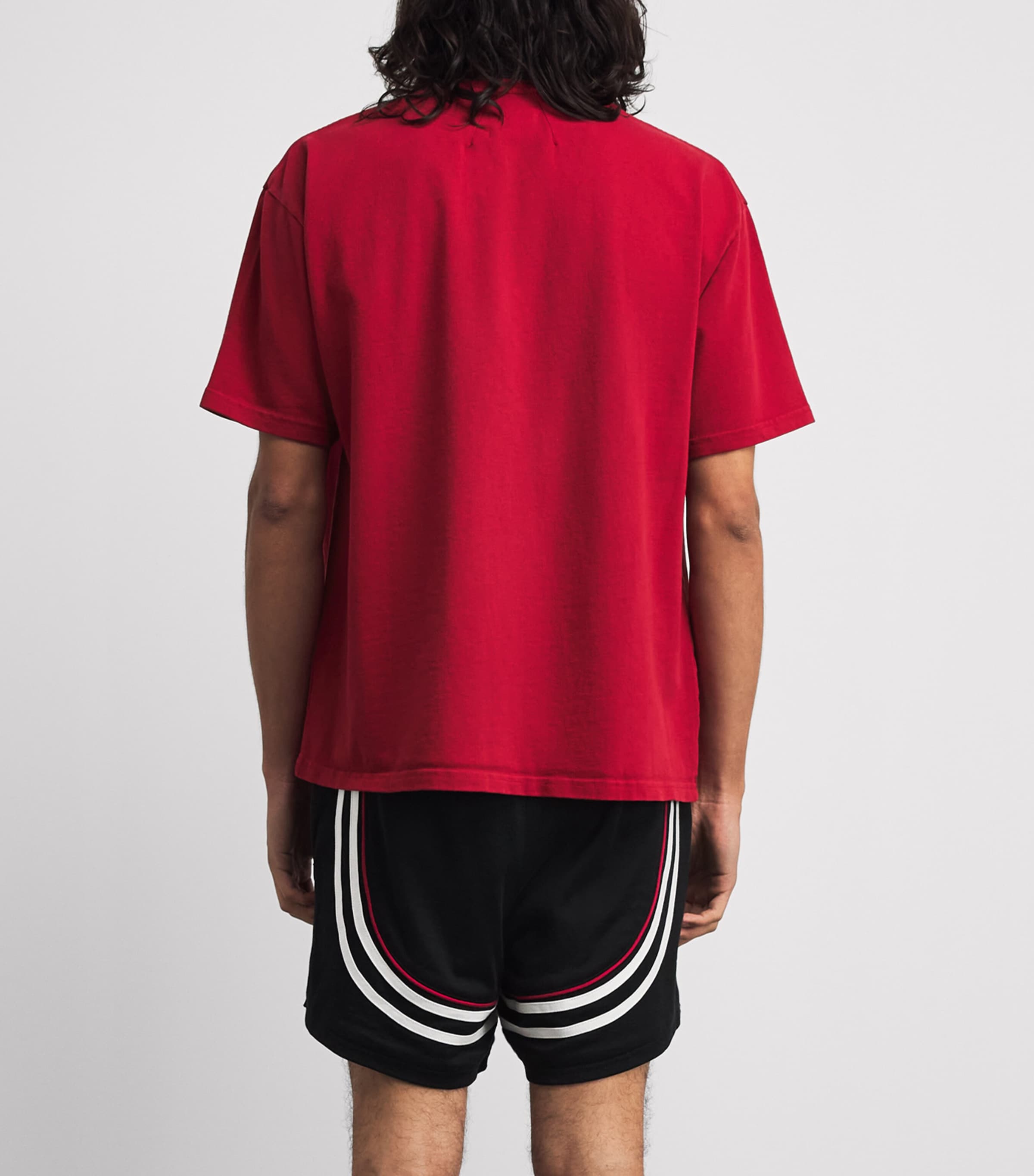 Rhude Mens Cotton Set Piece T-Shirt Vntg Red/wht Image 5