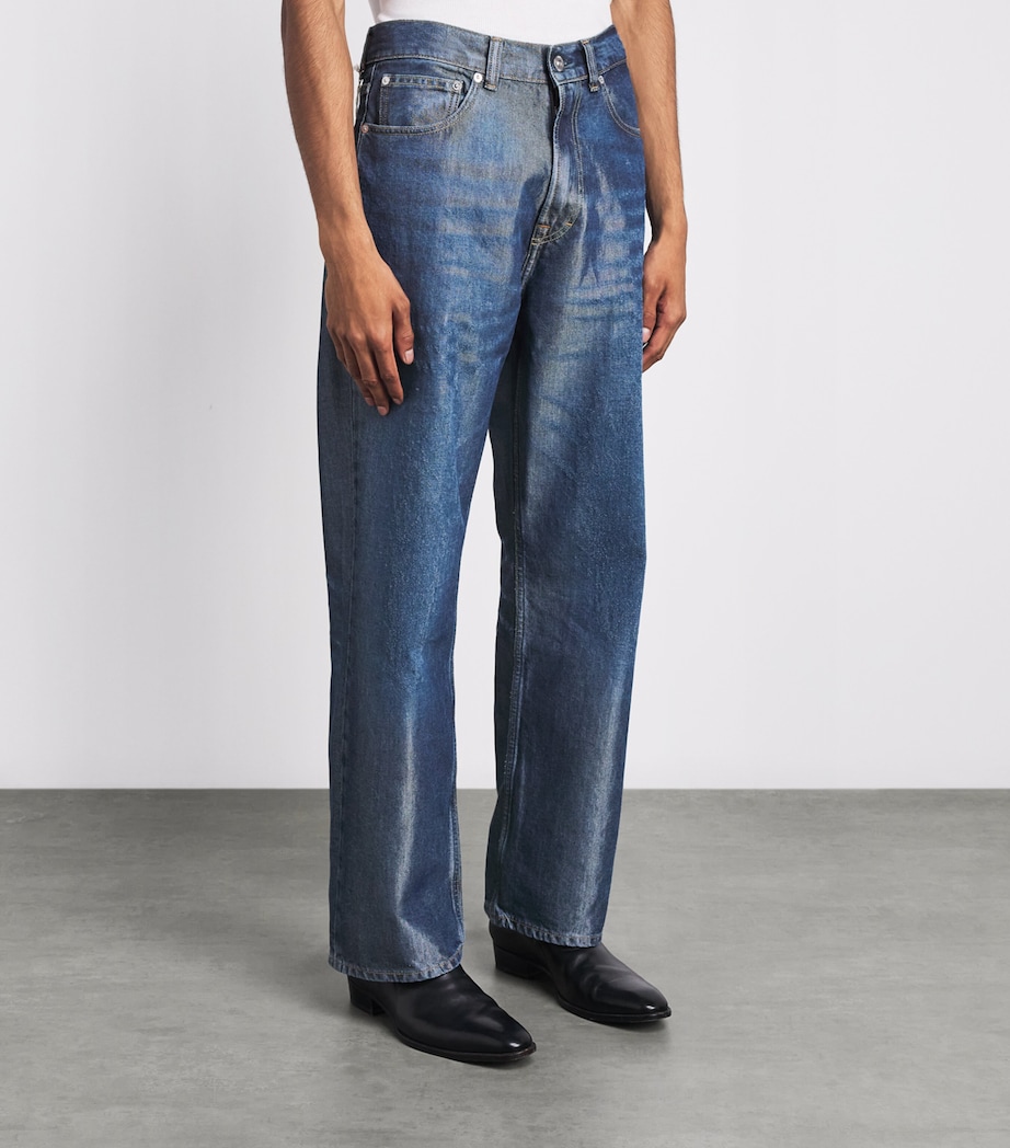 Our Legacy Mens Third Cut Jeans Electric Blue Wash Image 4