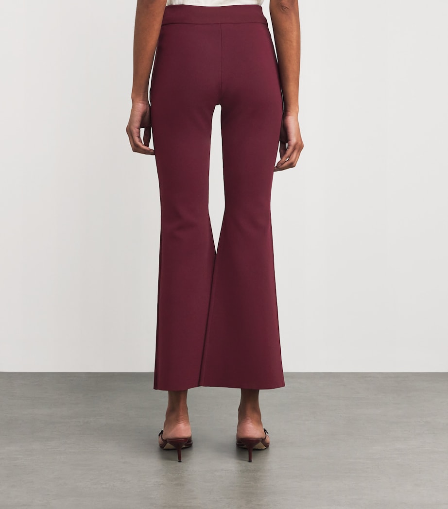 Knit Flared Trousers 6017 BORDEAUX Image 4