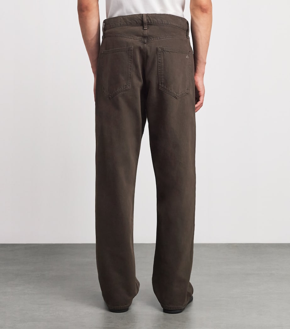 Rag & Bone Mens Stretch-Cotton Straight Chinos Dark Brown Image 5