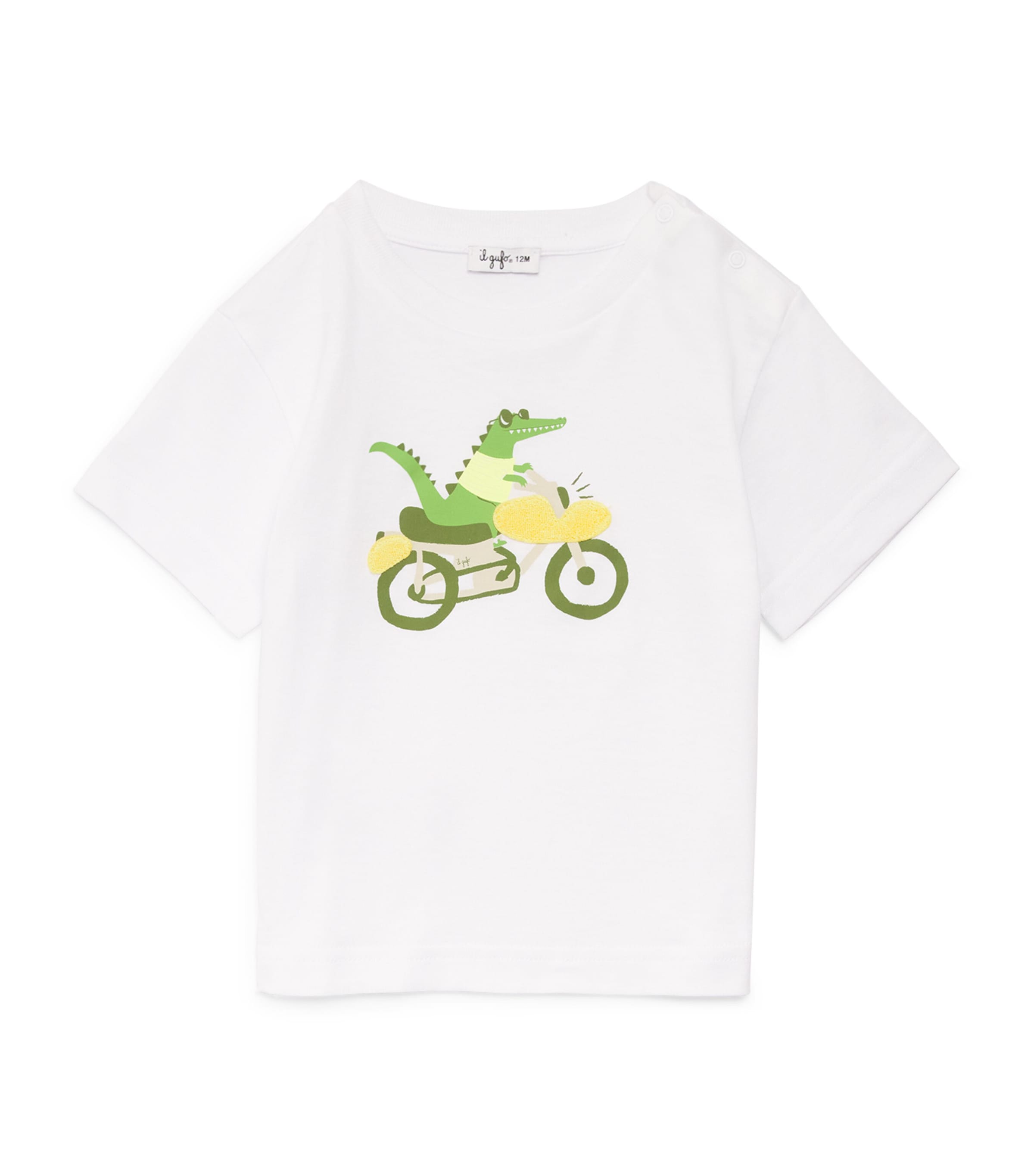 Il Gufo Cotton Crocodile Print T-shirt